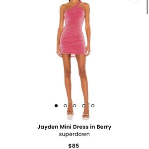 Revolve - Superdown Jayden Mini Dress in Berry
